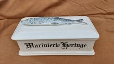 alter  VILLEROY BOCH DRESDEN Fischtopf Marinierte Heringe Anfang 1900er - TOP -