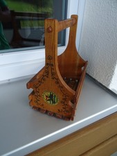 VEB Getränkekombinat Leipzig, Holz Träger für 6 Bierflaschen, toll, + DDR Öffner