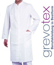 Herren Arztkittel Arztmantel Laborkittel Labormantel Stehkragen weiß Größe 44-68
