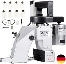 Sacknähmaschine Tragbare Nähmaschinen 90W Mit 10 Nadel und 8 x Rollen Nähgarn