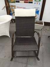 Schaukelstuhl Rattan Geflecht