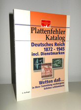 Briefmarken Plattenfehler-Katalog Deutsches Reich 1872-1945 Schantl 3. Auflage