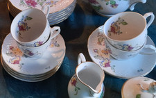 1 Kaffeetasse  ohne Goldrand   Goldrand verblichen