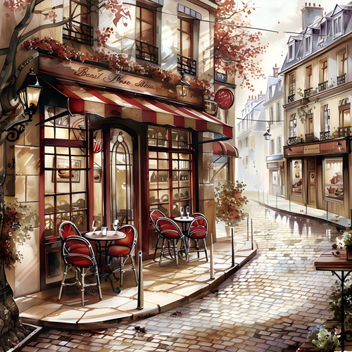 Wandbild cafe bistro - wandbild,
