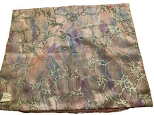 Vintage Kissenbezug lila grau pastell m. Muster  Shabby  Dekokissen 52 cm