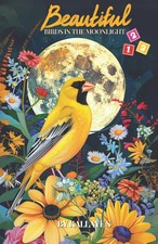 Schöne Vögel im Mondlicht