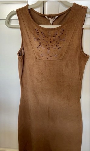 Boho indi sexy wildleder kleid - indi,