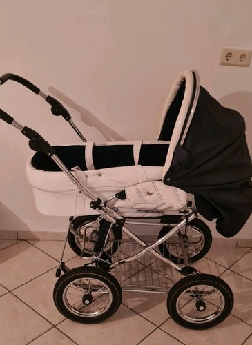 Kinderwagen hesba blau weiß - hesba,, blau-weiß