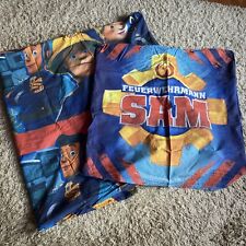 Bettwäsche Feuerwehrmann Sam 135 x 200 cm Biber Feuerwehr. Kissen 80x80