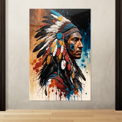 Indianer mit farbigen - mit,