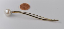 Brosche Nadel lang Perle groß
