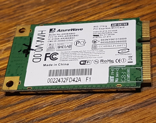 Wlan wifi card atheros - wifi,