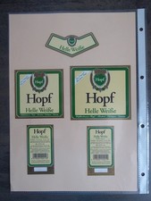 Bieretiketten, Bayern, Miesbach, Weißbierbrauerei Hopf GmbH