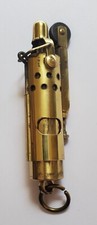 Altes Messing Benzin Feuerzeug, komplett funktionsfähig, Schlüsselanhänger