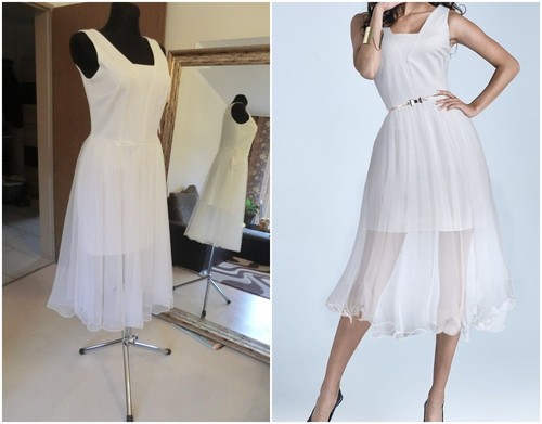 Tüll cocktailkleid - tüll,
