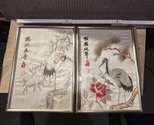 Paar chinesische Stickbilder