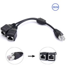 1 bis 2 Dual Ports RJ45 Y