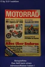 Motorrad 6/78 MV Agusta GP 1100 Suzuki GS Enduros
