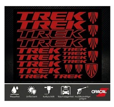 TREK Aufkleber Set Rot -