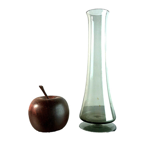 Vintage rauchglas vase - vintage, 50er