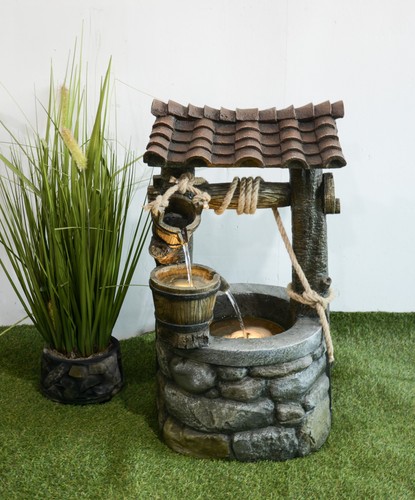 Brunnen athene stein optik - brunnen,