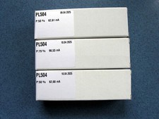 PL504 SIEMENS und VALVO,  3 Stück, mit Messwerten, Strahlbündel-Endröhren