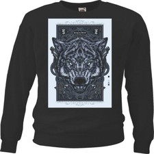Sweatshirt gothic tattoo wolf - sweatshirt,
