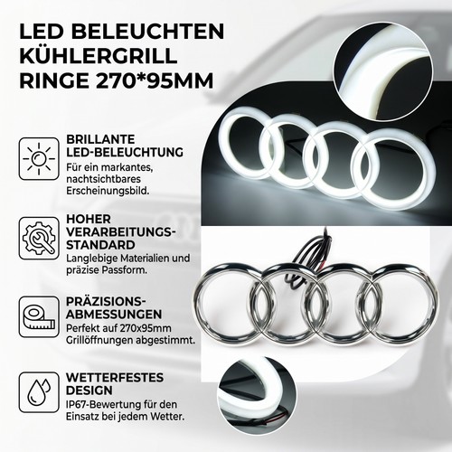Led beleuchten 270x95mm emblem - beleuchten,