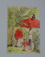 1x Postkarten Zwergenhaus Anne