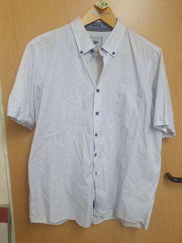 Weiß blaues herren kurzarm - weiß-blaues,
