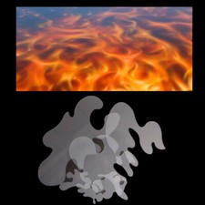 Airbrush Schablonen / Template / Stencil / Feuer 0337 True Fire 6 vers.Größen