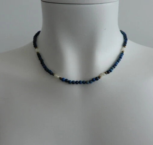 Halskette lapislazuli - lapislazuli, &