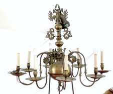 riesiger bronzeleuchter doppeladler 1850