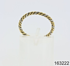 750/- 18kt -950Pt Ring, Muster, Bandring, Gr. 53, Bicolor, Damen, guter Zustand.