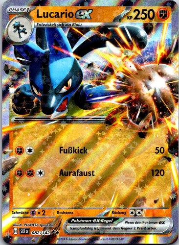 Lucario pokemon karte - ex,