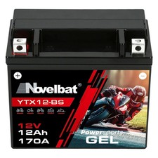 Novelbat GEL Motorrad Batterie YTX12-BS 12V 12Ah GEL YTX12-4 GTX12-BS