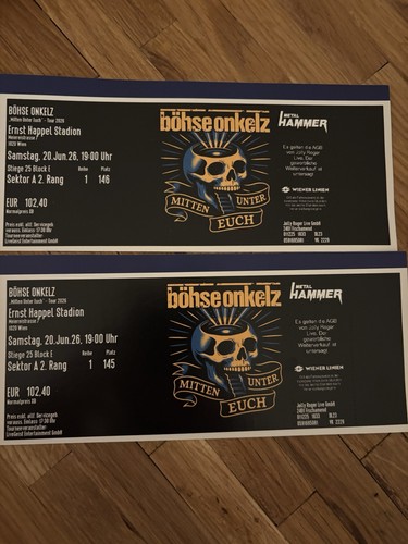 Böhse onkelz tickets - x,