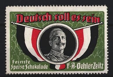 Reklamemarke zeitz feine - reklamemarke, zeitz,