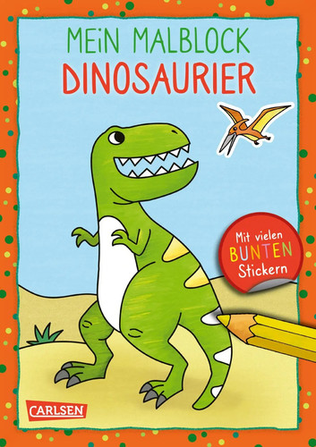 Mein malblock dinosaurier - dinosaurier, |