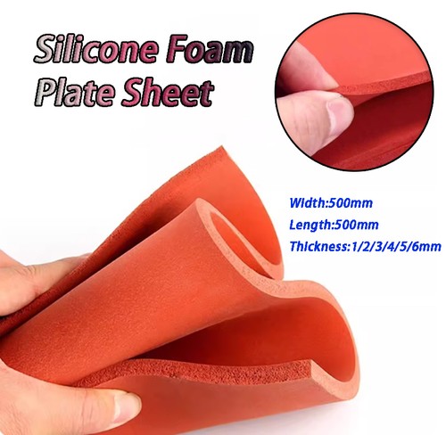 Rot silikon moosgummi blech - rot,