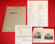 Mercedes Transporter T1 208 - 410 New Features 1988 , Introduction into service 