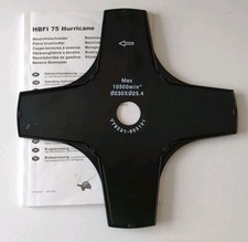 4 Zahn Messer für Motorsense HBFI 75 Hurricane Ersatzteil