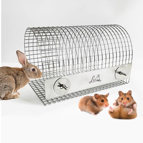 Hamstertunnel aus edelstahl - aus,