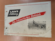 Lanz Alldog  Traktor Prospekt brochure M2
