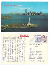 128994 - New York - Statue of Liberty - Ansichtskarte, gelaufen 8.8.1986