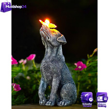 Hund figuren solar deko - solar, mit
