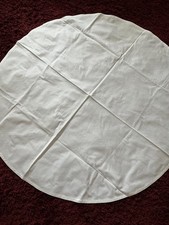 Tischdecke rund weiß Durchmesser 125 cm
