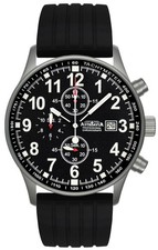 Astroavia   Chronograph mit Silikon Armband  Faltschließe 40mm, Miyota OS10