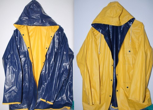 Top pvc wende regenjacke - top,