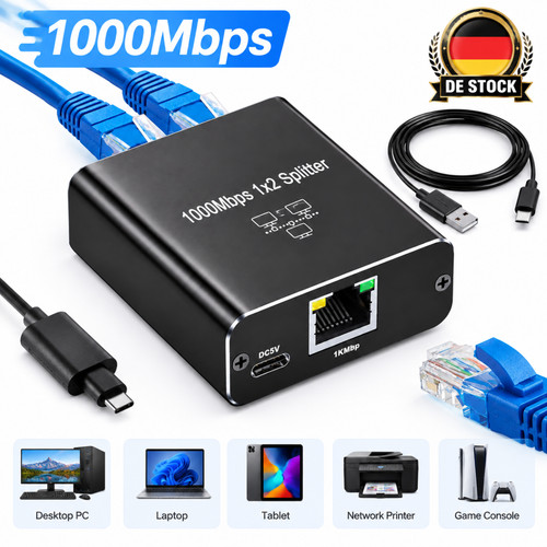 Lan splitter auf gigabit - 2,